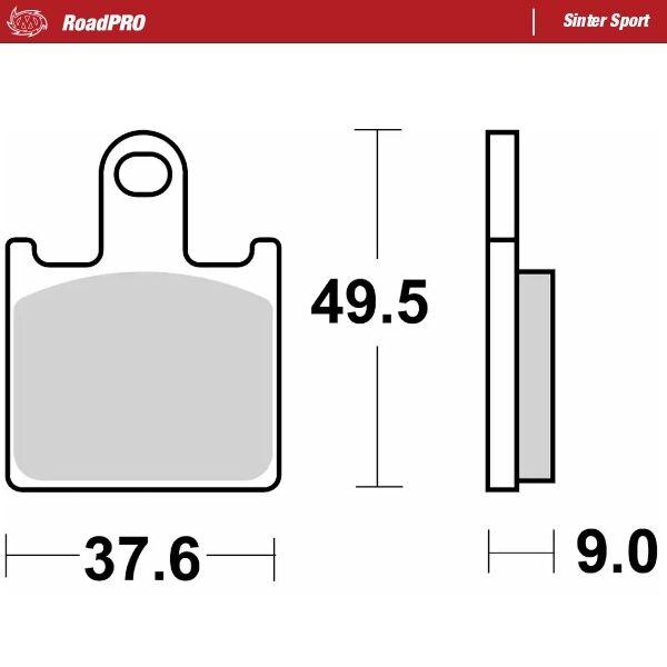 406805 - Moto Master RoadPro Sinter Sport Brake Pads For Kawasaki GTR 1400 ABS 2008-2022 Fits Front Left Or Right