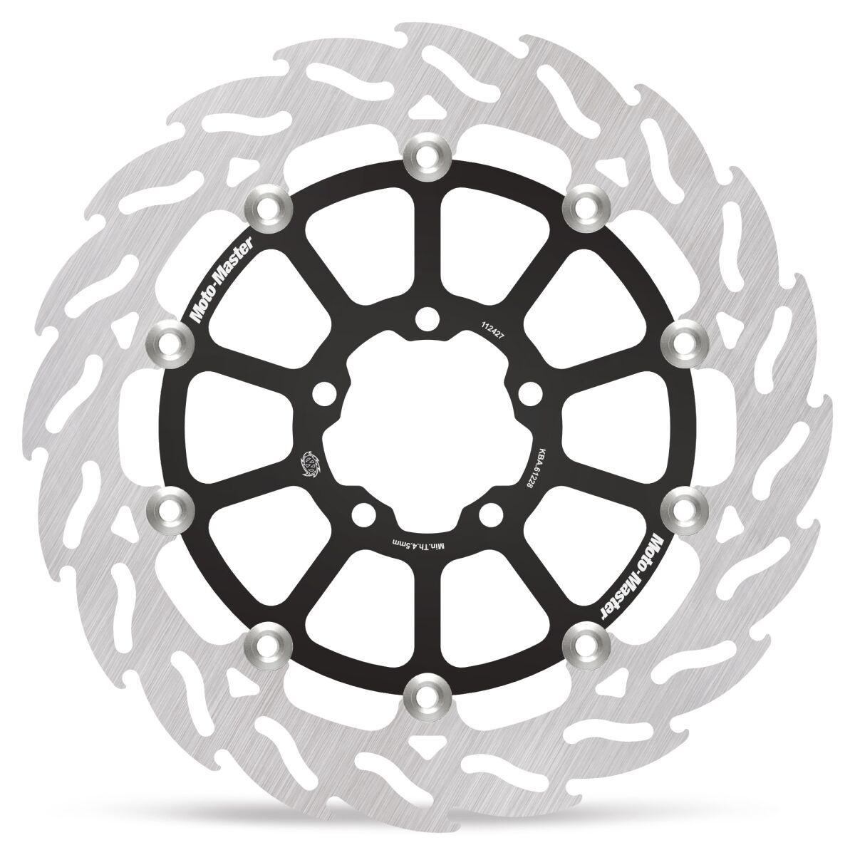 Moto Master Black/Silver 112427 - Flame Series Brake Disc For Ktm Duke 990 2024 Front Left
