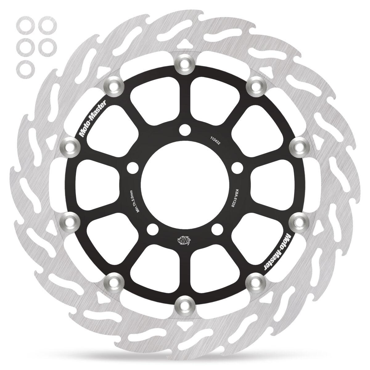 112432 - Moto Master Flame Series Brake Disc For Kawasaki Z H2 1000 ABS 2020-2025 Front Left