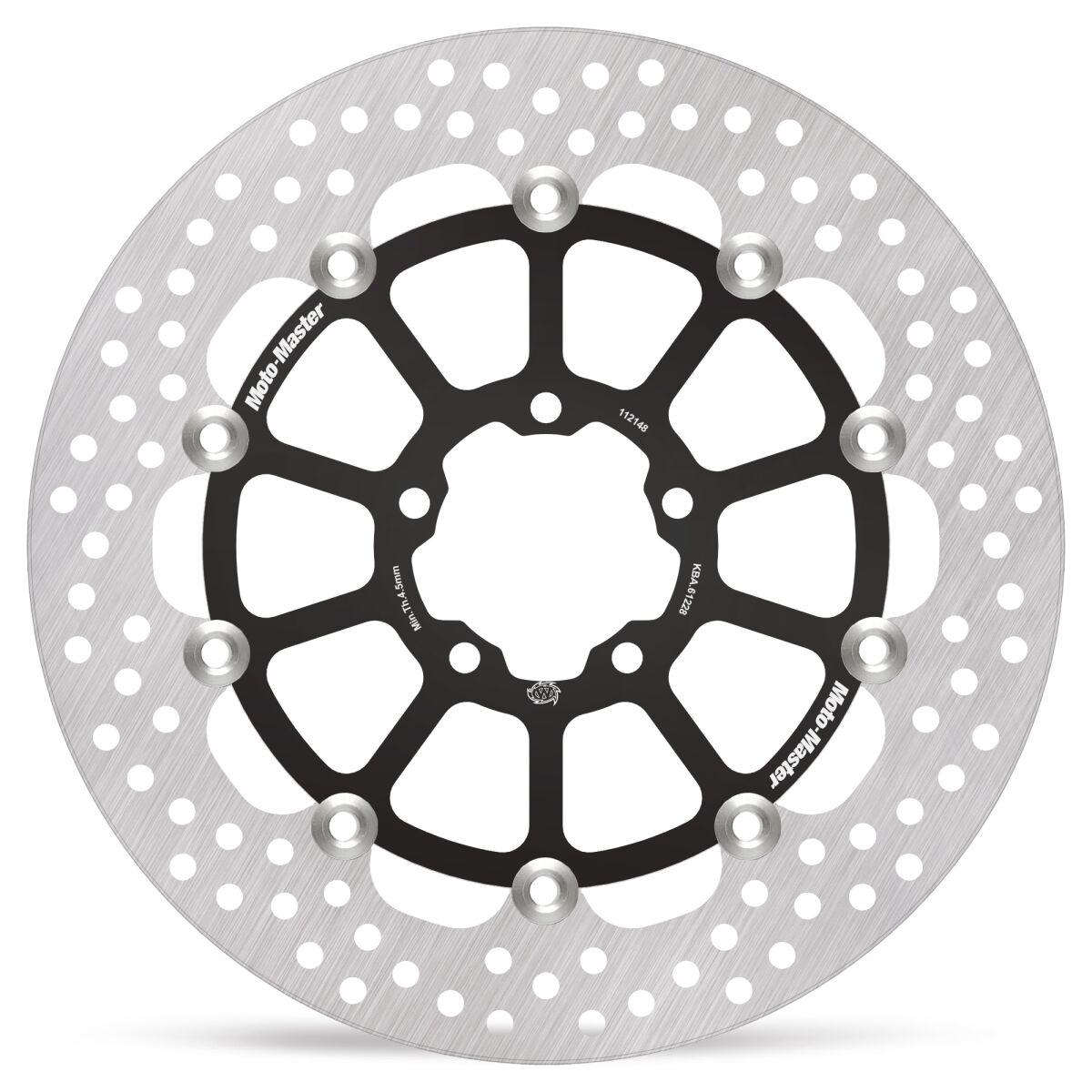 Moto Master Black/Silver 112428 - Halo Series Floating Brake Disc For Ktm Duke 990 2024 Front