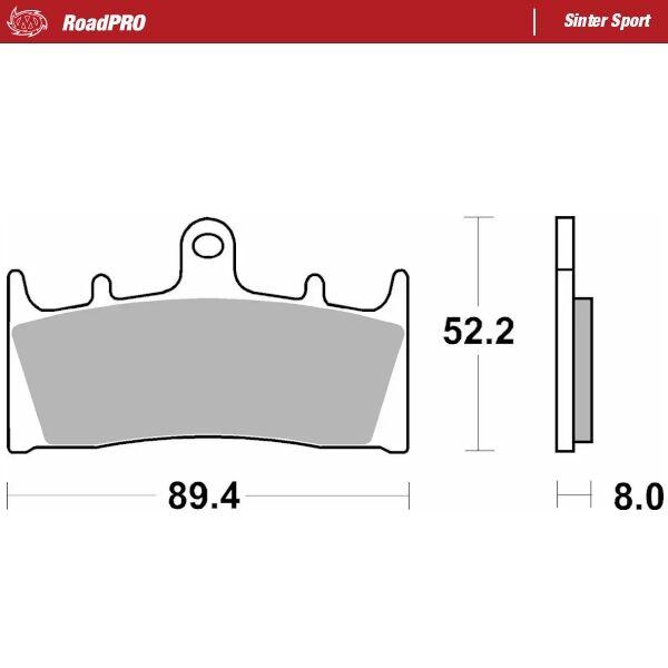 403605 - Moto Master RoadPro Sinter Sport Brake Pads For Suzuki GSF 1200 2001-2005 Fits Front Left Or Right