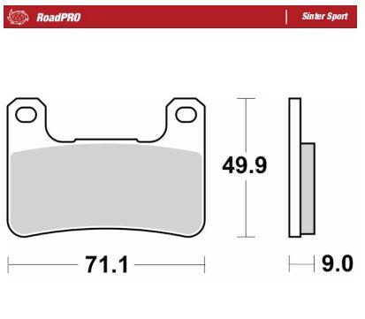 406305 - Moto Master RoadPro Sinter Sport Brake Pads For Suzuki DL 1000 ABS 2014-2019 Fits Front Left Or Right