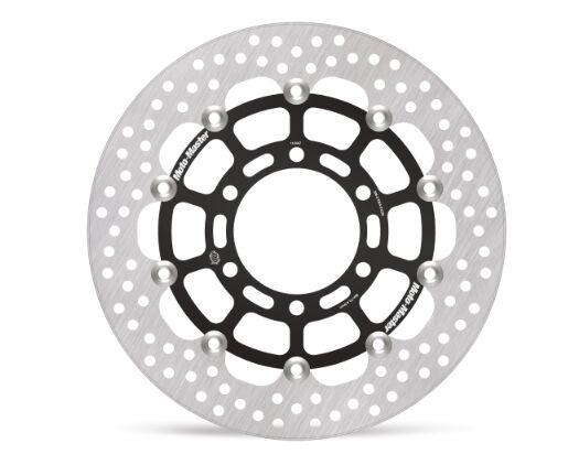 Moto Master Black/Silver/Stainless Steel 112447 - Halo Series Floating Brake Disc For Ktm Duke 125 2017-2020 Front Left