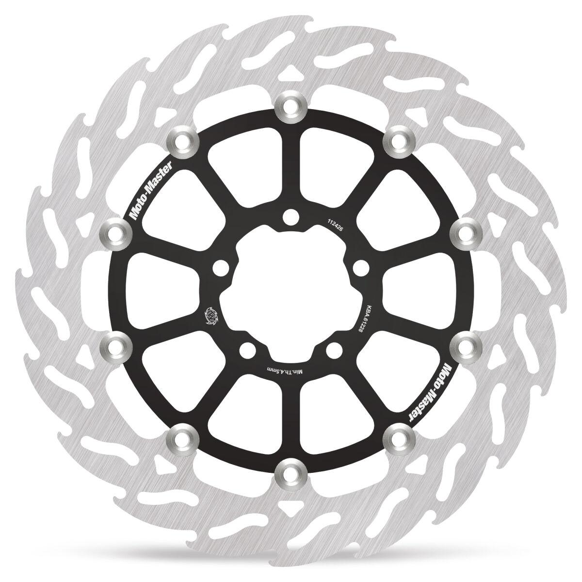 Moto Master Black/Silver/Stainless Steel 112426 - Flame Series Brake Disc For Ktm Duke 990 2024 Front