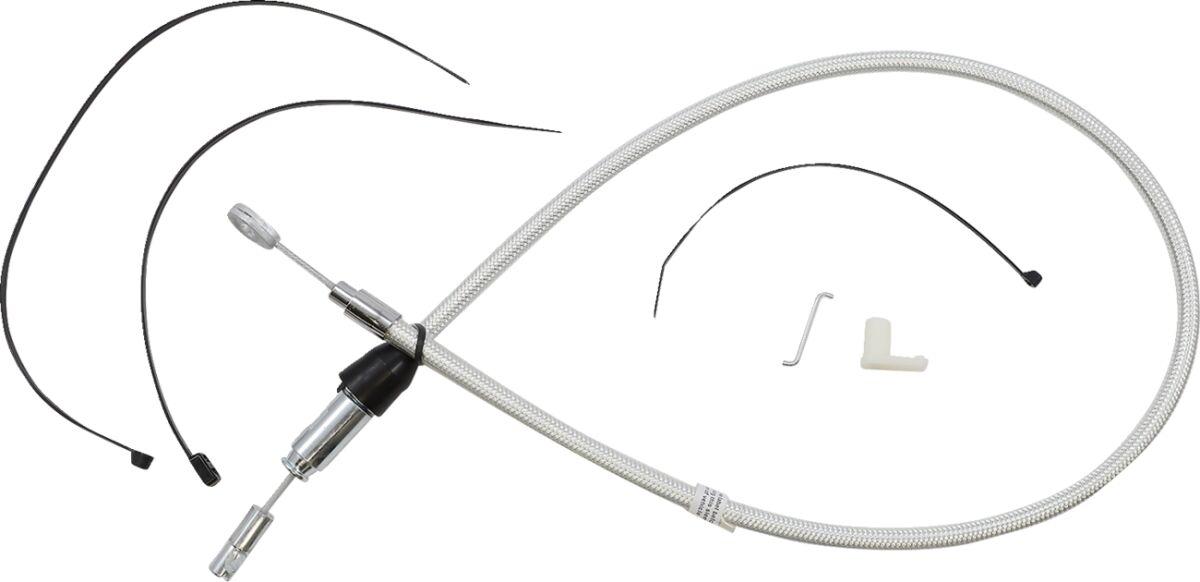 323401HE - Magnum Shielding Sterling Chromite II Quick Connect Clutch Cable For Harley Davidson FLDE 1750 2018-2020 84 cm (33") - Chrome