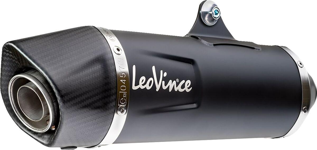 14072K - LeoVince Stainless Steel Nero Silencer For KTM Enduro 690 R ABS 2019-2024 - Black