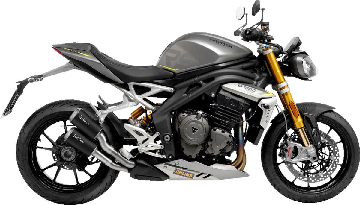 Leovince Black/Matte 15247B - Lv-10 Silencer For Triumph Speed Triple 1200 Rr 2022-2024