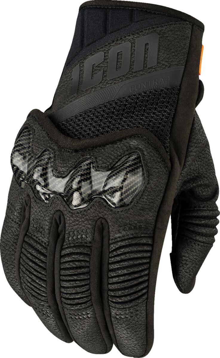 3301-4885 - Icon Contra3 CE Gloves XX-Large - Black