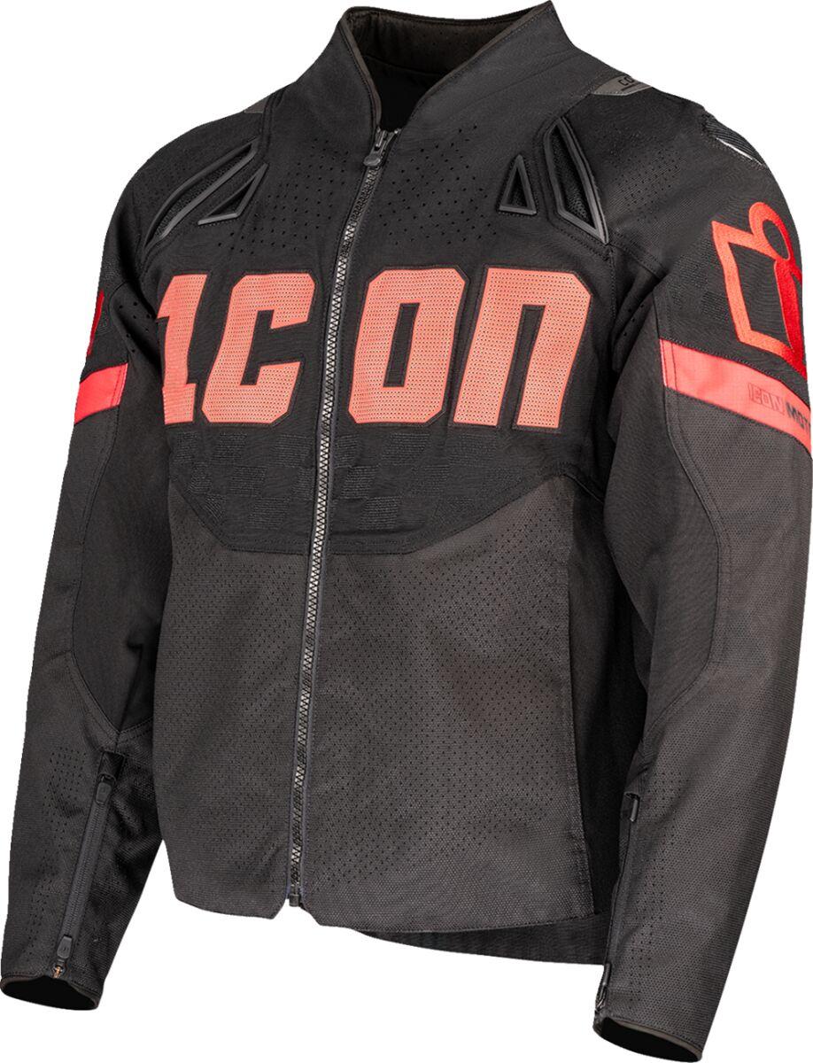 2820-7054 - Icon Contra3 Hero Jacket XX-Large - Black/Red