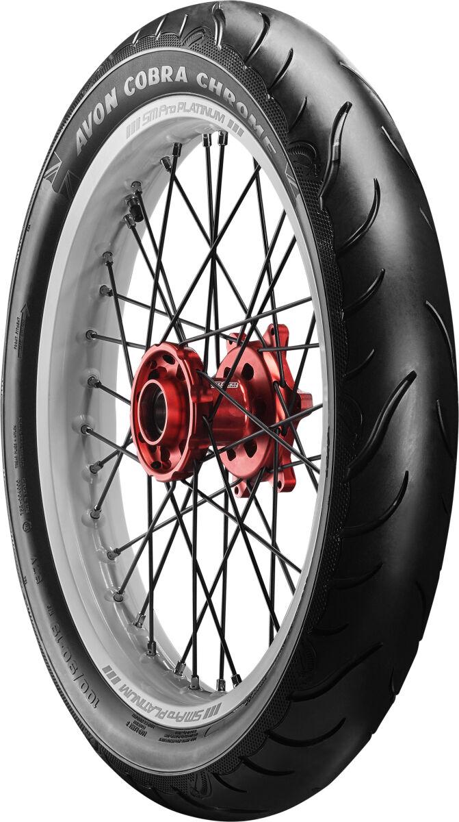 640548 - Avon Cobra Chrome AV91 Front Tyre TL 54H 90/90-21"
