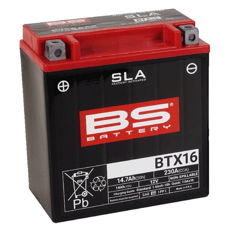 300763 - BS Battery SLA AGM Battery For Gilera FUOCO 500 I.E. 2007-2013 - Black