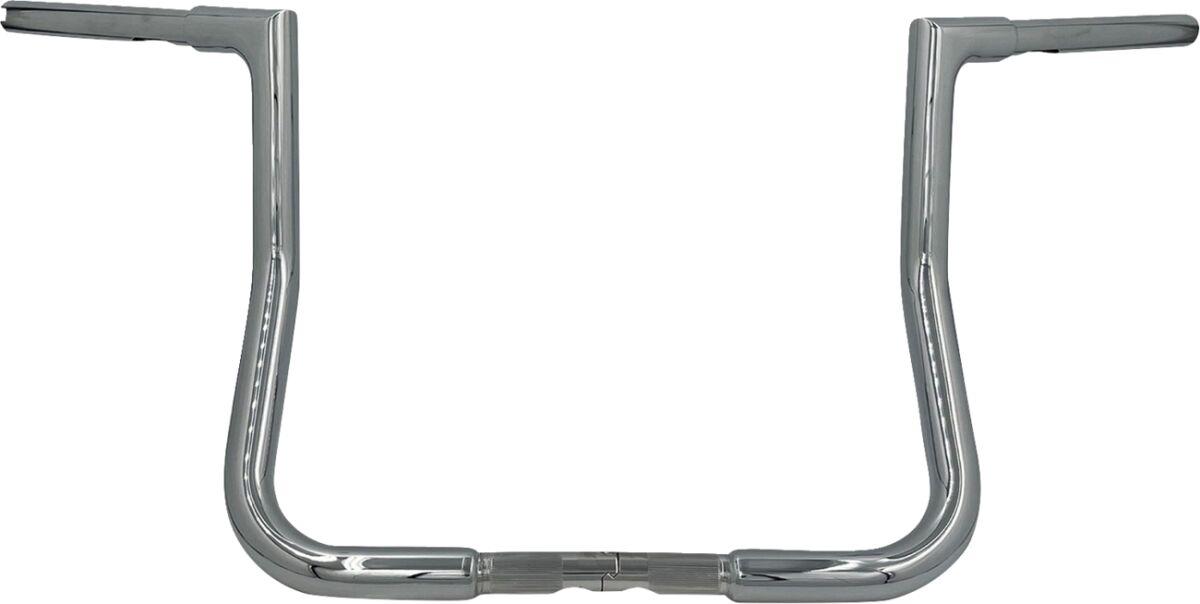 705013 - Fat Baggers Inc. 1-1/4" EZ Install Flat Top Handlebar For Harley Davidson FLH 1868 2021 33 cm (13") - Chrome