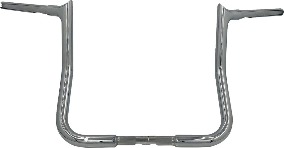 905013 - Fat Baggers Inc. 1-1/4" EZ Install Pointed Top Handlebar For Harley Davidson FLH 1868 2021 33 cm (13") - Chrome