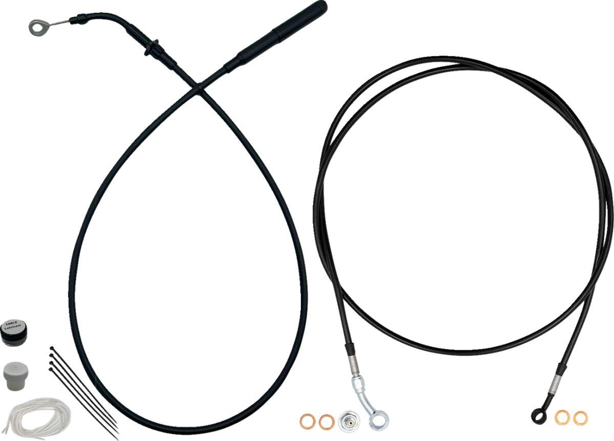219914-B - Fat Baggers Inc. EZ Install Kit For Harley Davidson FLTRK 1868 2021-2024 35.5cm (14") - Black