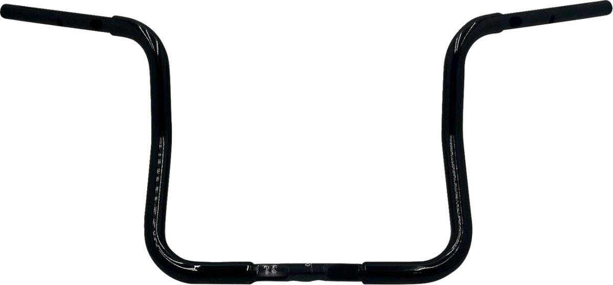 943013-B - Fat Baggers Inc. 1-1/4" EZ Install Round Top Handlebar For Harley Davidson FLHX 1923 2024-2026 33 cm (13") - Black