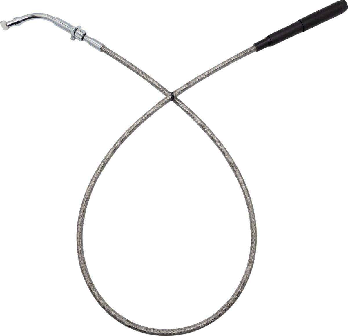 108000-C - Fat Baggers Inc. EZ Install Clutch Cable For Harley Davidson FLHLT 1923 ABS 2026 Standard Standard - Chrome/Silver