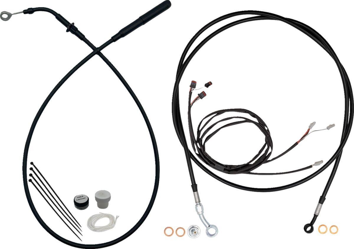 219010-B - Fat Baggers Inc. EZ Install Kit For Harley Davidson FLH 1868 2021 25.5cm (10") - Black
