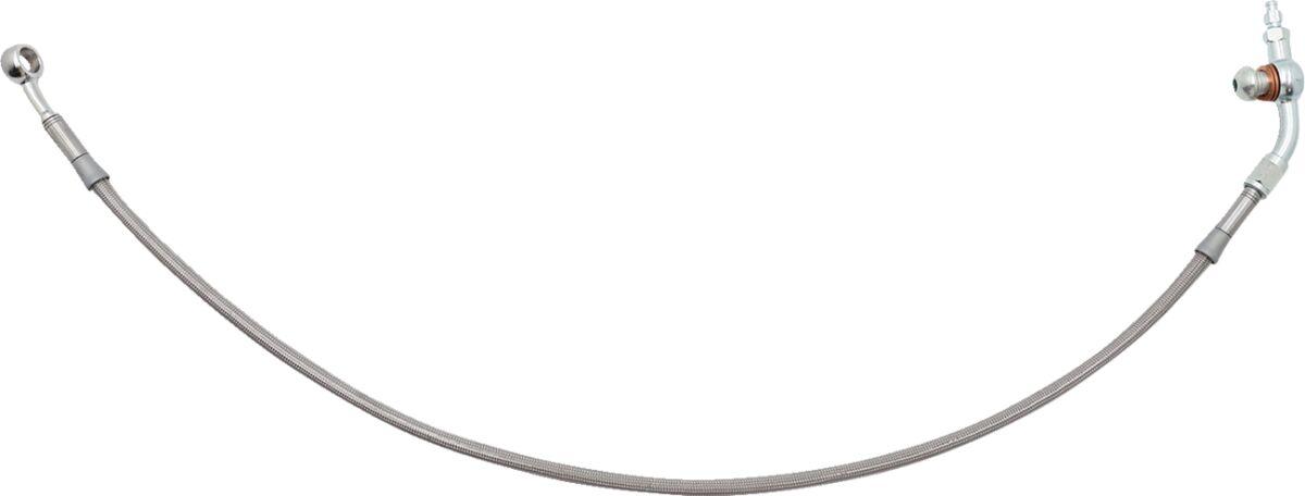 100020-35 - Fat Baggers Inc. Hydraulic Brake/Clutch Hose Extension For Harley Davidson FLHR 1584 2008 25.5 - 30.5cm (10" - 12") - Gloss/Silver