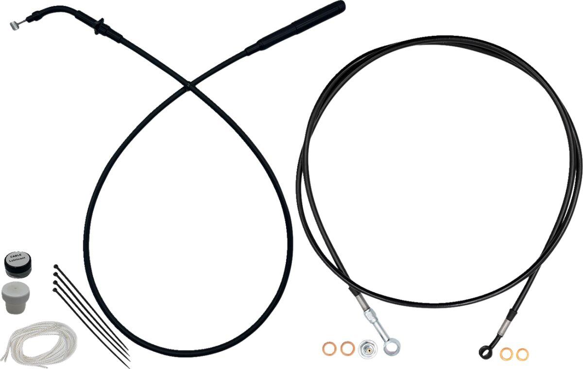 249914-B - Fat Baggers Inc. EZ Install Kit For Harley Davidson FLTRXSE 1977 2023-2025 35.5cm (14") - Black