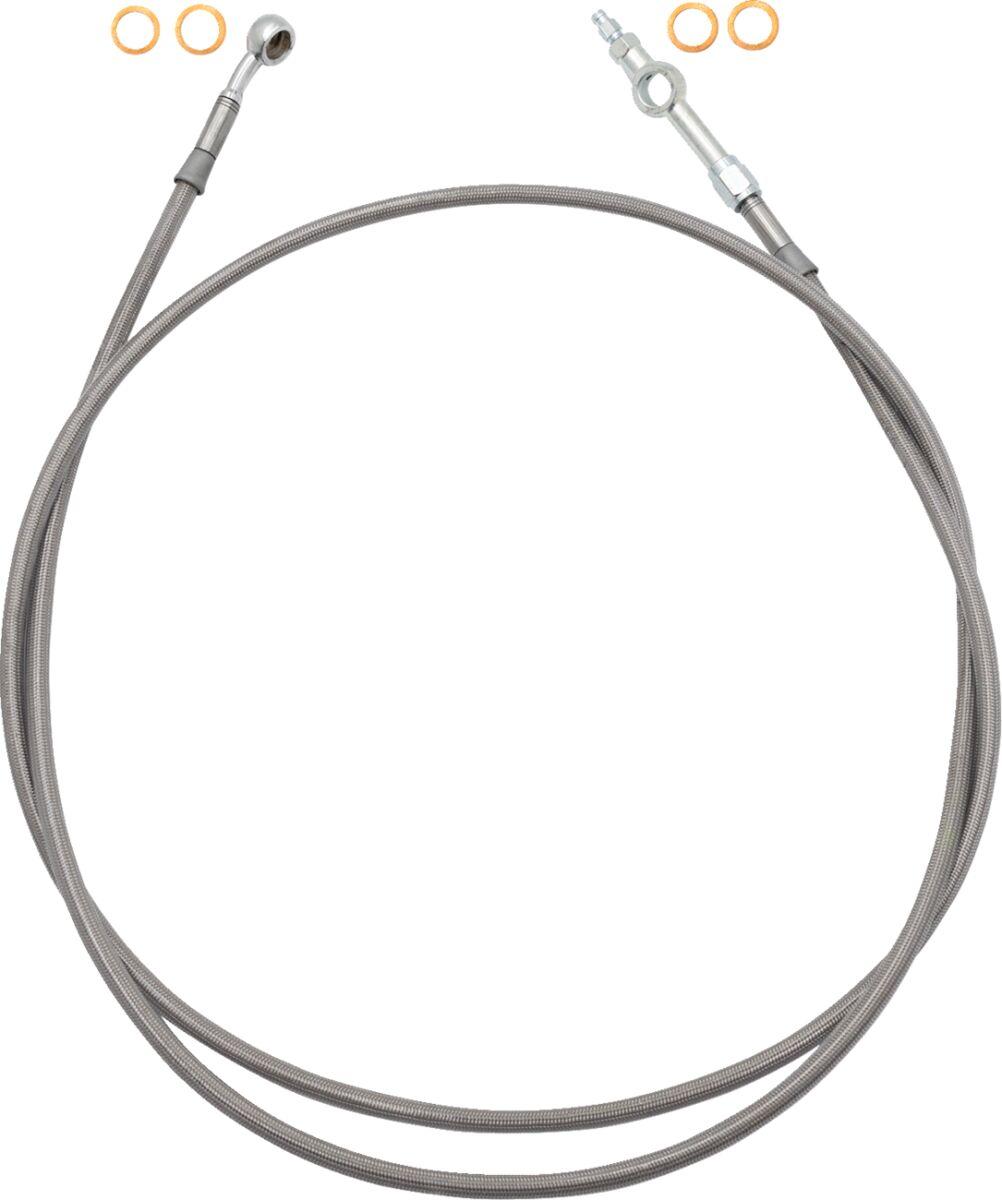 120060 - Fat Baggers Inc. EZ Install Brake Hose For Harley Davidson FLHR 1584 2008-2009 - Stainless Steel 152.5cm