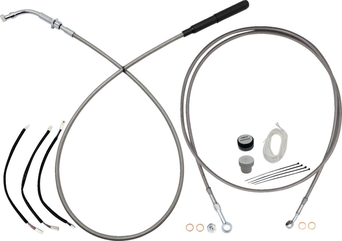 249012-C - Fat Baggers Inc. EZ Install Kit For Harley Davidson FLHX 1923 2024-2026 30.5cm (12") - Chrome
