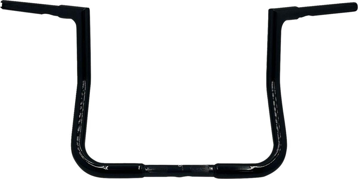 705013-B - Fat Baggers Inc. 1-1/4" EZ Install Flat Top Handlebar For Harley Davidson FLH 1868 2021 33 cm (13") - Black