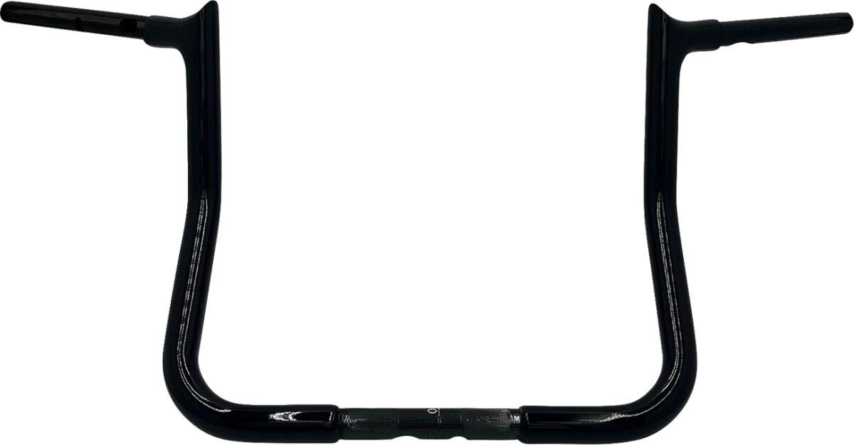 945013-B - Fat Baggers Inc. 1-1/4" EZ Install Pointed Top Handlebar For Harley Davidson FLHX 1923 2024-2026 33 cm (13") - Black
