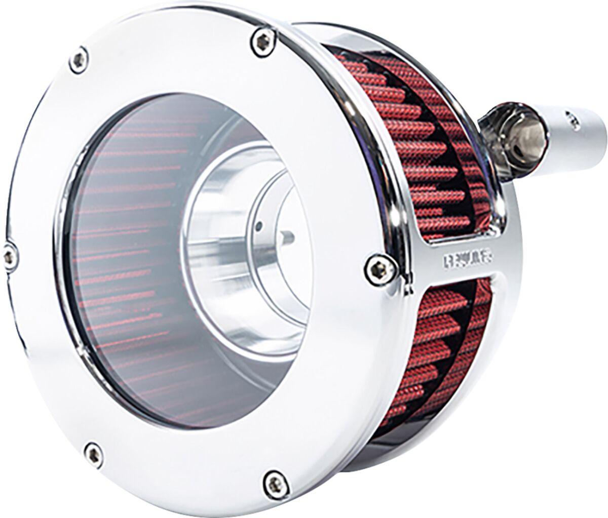 5468 - Feuling Parts BA Air Cleaner Kit For Harley Davidson FLHR 1340 1994-1998 - Chrome/Clear/Red