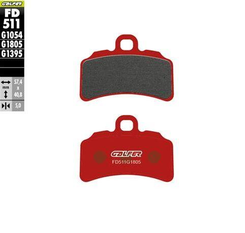 FD511G1805 - Galfer Trial Semi Metallic Brake Pads For Vertigo DL12 250 2021 - Front
