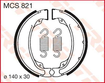 MCS821 - TRW Brake Shoes For Honda GB 500 Clubman 1989-1990 Rear