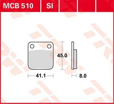 MCB510 - TRW All Round Sintered Metal Brake Pads For Kawasaki BN125 1998-1999 Front