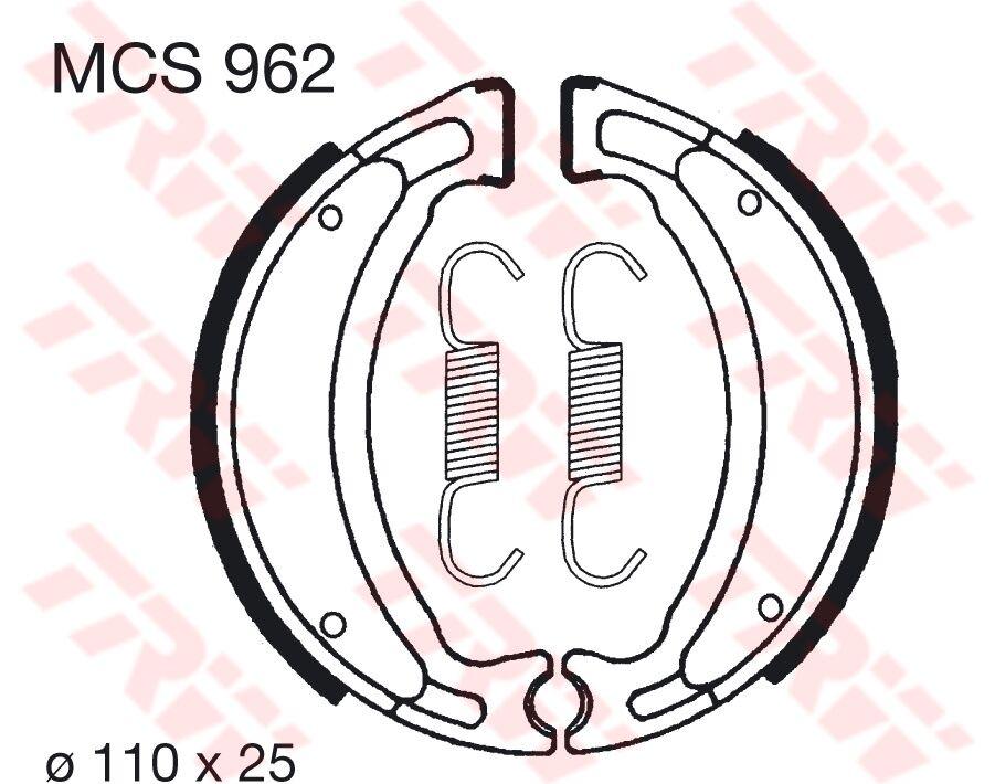 MCS962 - TRW Brake Shoes For Keeway Agora 50 2T 2011-2016 Rear