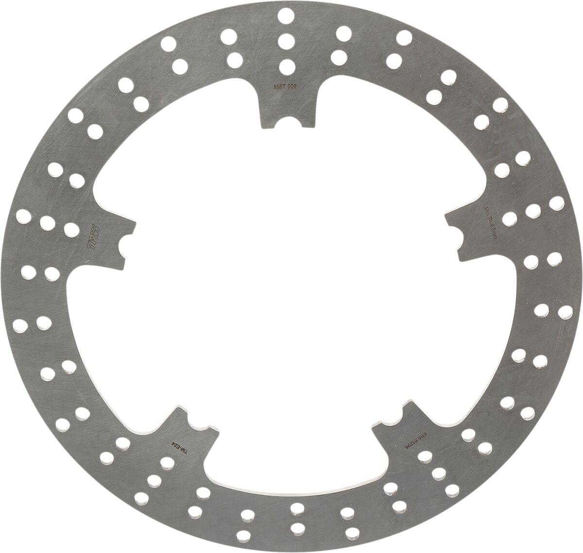 Trw Silver/Stainless Steel Mst505 - Fixed Round Brake Disc For Harley Davidson Fld 1690 2012-2013 Front