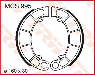 MCS995 - TRW Brake Shoes For Honda FES 125 Pantheon 1998-2002 Rear