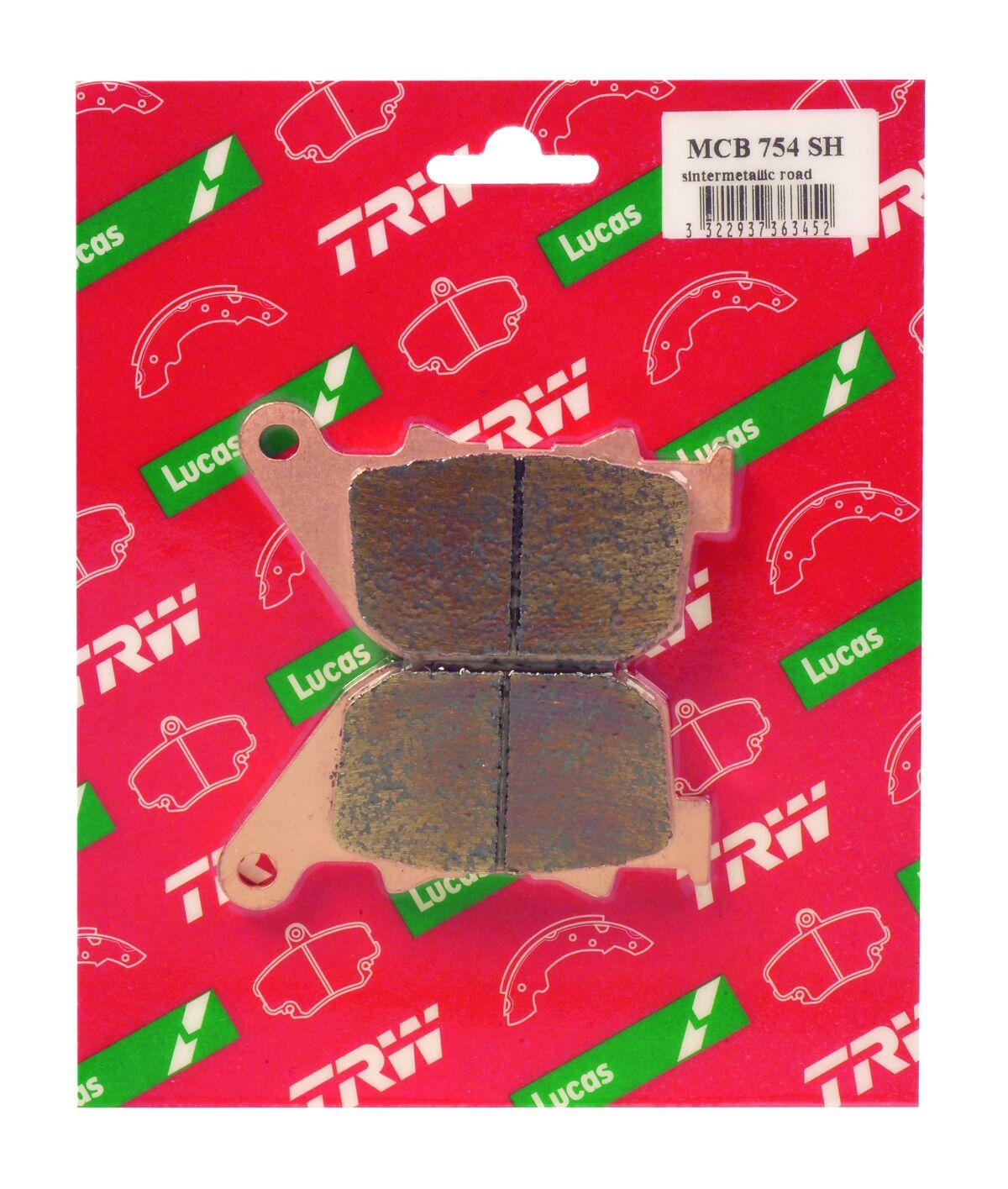 MCB754SH - TRW SH Series Sintered Rear Brake Pads For Harley Davidson XL 1200 C 2004-2013 Rear