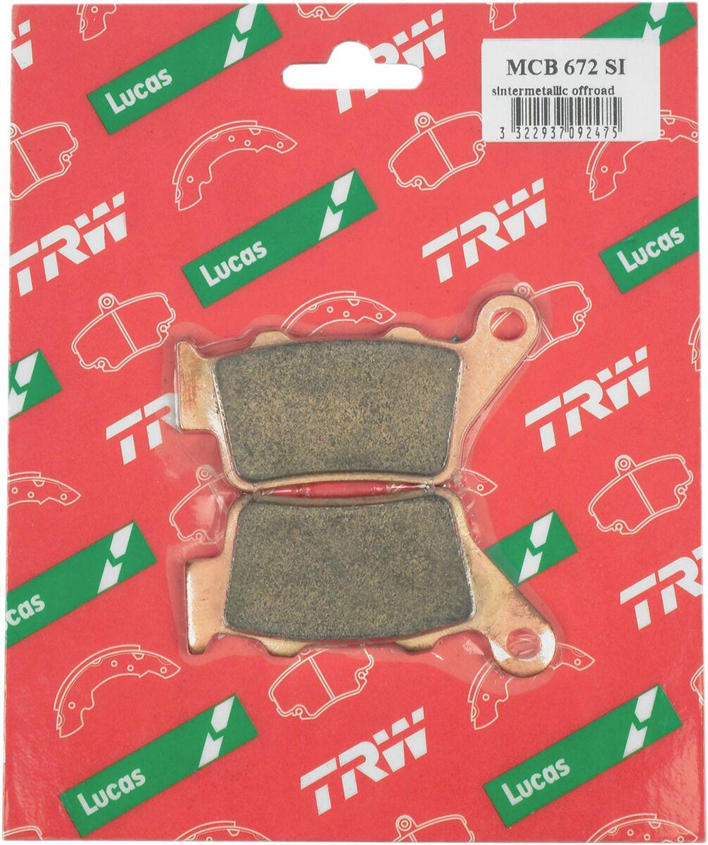 MCB672SI - TRW SI Series Sintered Brake Pads For Husqvarna 701 Supermoto 2016-2022 Rear