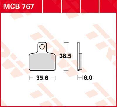 MCB767 - TRW All Round Sintered Metal Brake Pads For Sherco 0.8 80 2003-2008 Rear