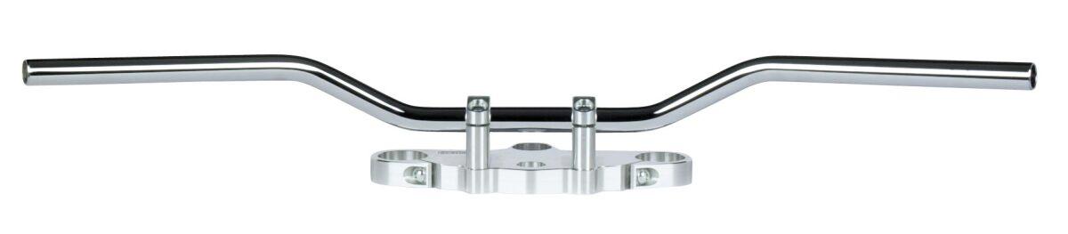 MCL111SS - TRW 22mm (7/8") Steel Handlebar For Triumph Bonneville 800 2004-2006 Classic/Low/Touring - Black