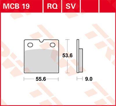 MCB19 - TRW All Round Sintered Metal Brake Pads For Laverda 1000 3C 1976 Fit Front Or Rear