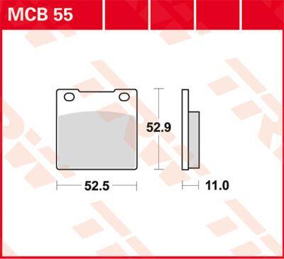 MCB55 - TRW All Round Sintered Metal Brake Pads For Honda CB 250 N 1979-1981 Front
