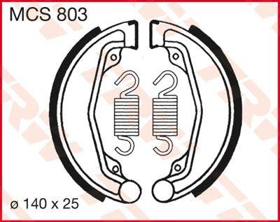 MCS803 - TRW Brake Shoes For Honda CL250S 1982-1983 Front