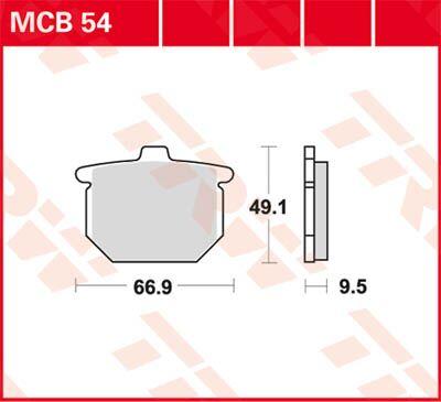 MCB54 - TRW All Round Sintered Metal Brake Pads For Honda CB 750 F 1980-1981 Fit Front Or Rear