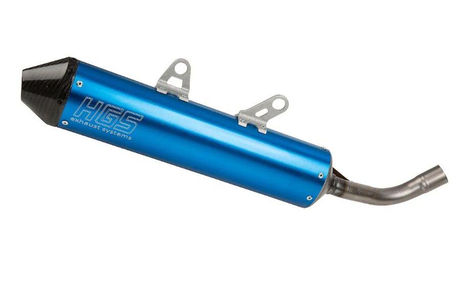 XT-123-SCB - HGS Silencer For Gas Gas MC125 2024-2025 - Blue