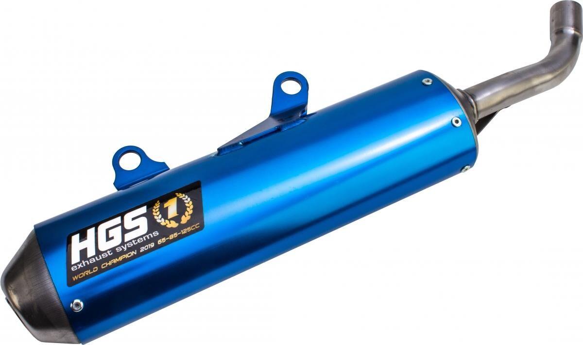 YT-202-SSB - HGS Silencer For Fantic XX 250 2021-2025 - Blue
