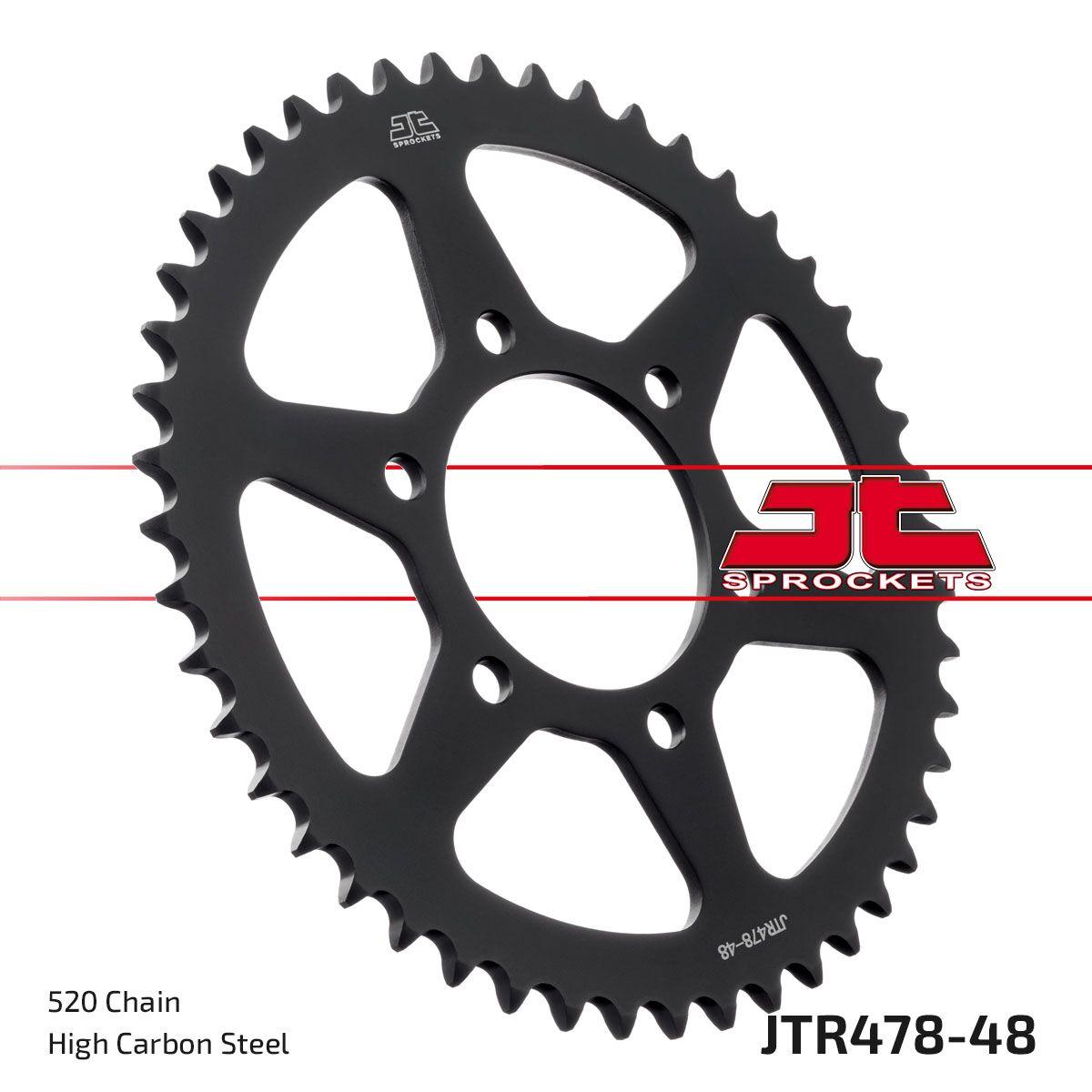 JTR478.48 - JT Steel Sprocket For CF Moto MT 650 ABS 2020-2024 Rear 48T