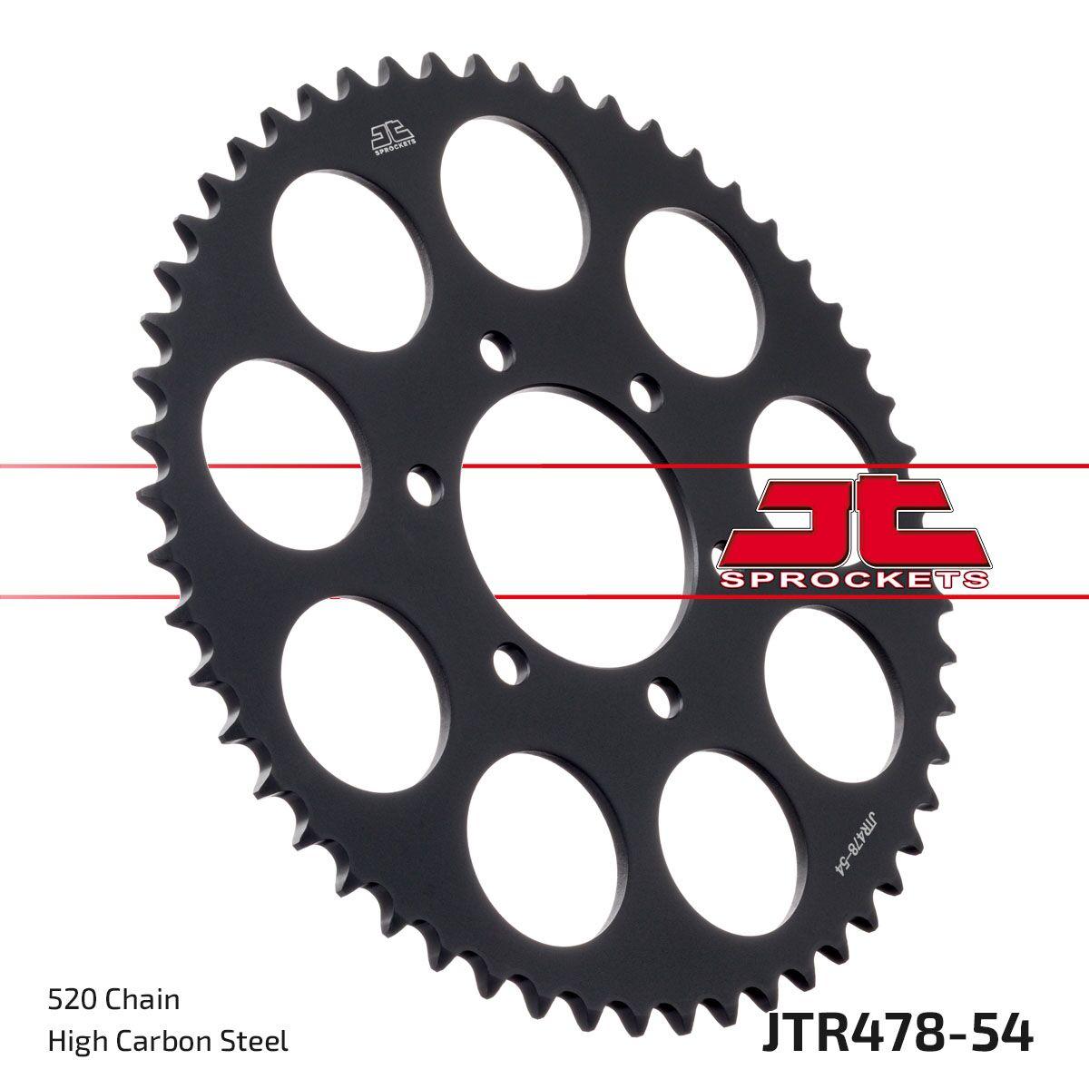 JTR478.54 - JT Steel Sprocket For CF Moto GT 400 ABS 2020-2021 Rear 54T