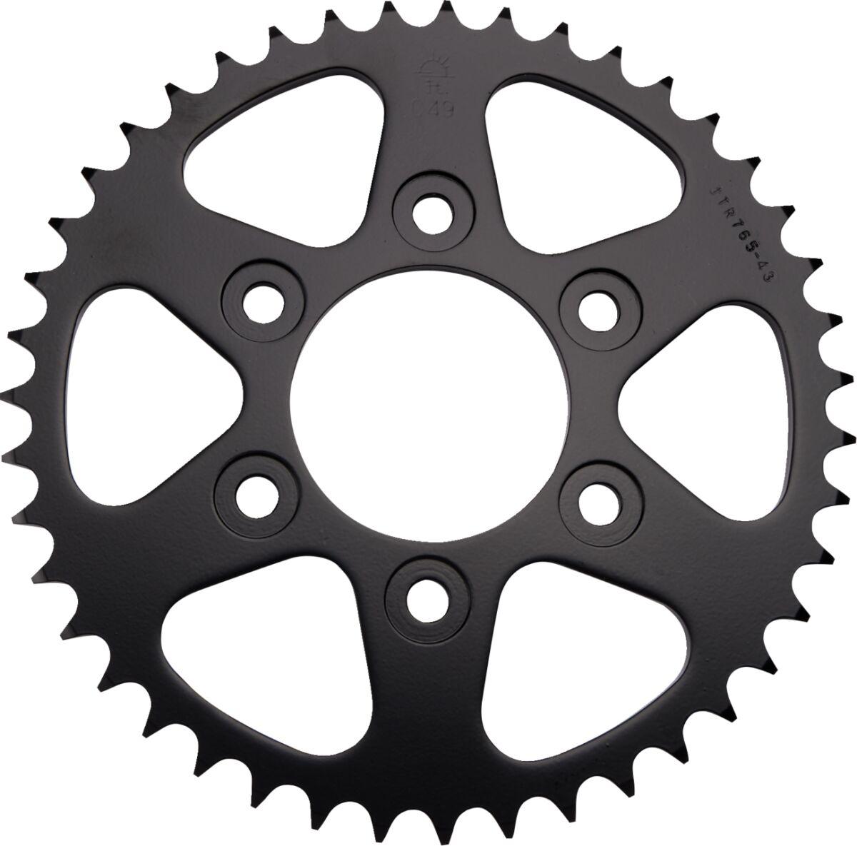 JTR765.42ZBK - JT Steel Sprocket For Ducati MultiStrada V4 1200 Rear Black 42T
