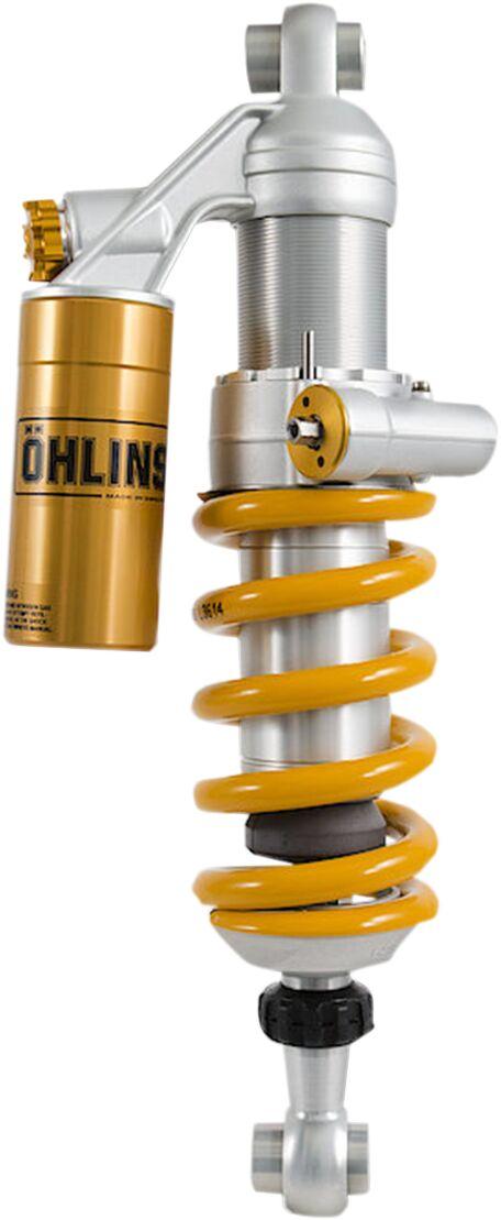 HO 649 - Ohlins S46 Adventure Shock For Honda CRF1000 L 2016-2019 Rear 395.00 mm (15.55") - Chrome/Yellow