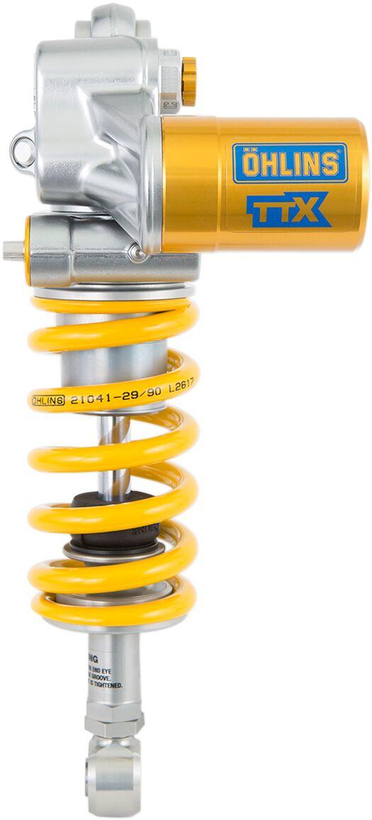 YA 468 - Ohlins TTX GP Shock For Yamaha MT-10 2016-2024 315mm (12.40") - Chrome/Yellow