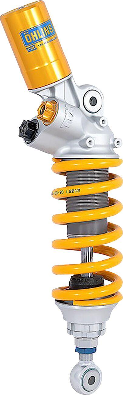 DU 569 - Ohlins TTX GP Shock Absorber For Ducati Panigale 899 2014-2015 Rear 317.00 mm (12.48") - Silver/Yellow